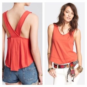 NOT AVAILABLE free people cross vack tank top